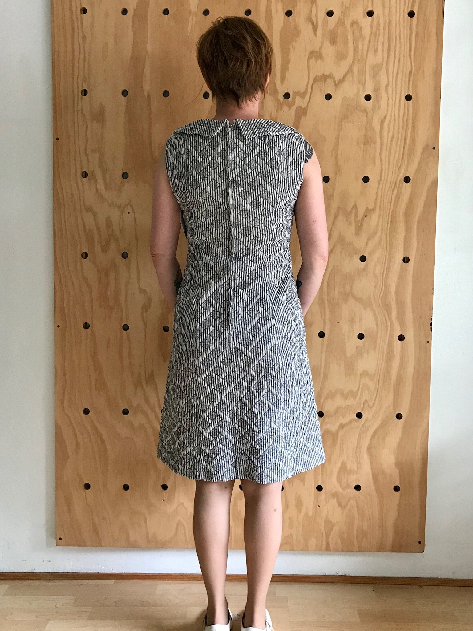 Seersucker shift dress 2025
